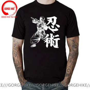 Японски Тайдзюцу, Тениска Ninjutsu, Мъжки T-Shirt Samurai Ninja, Япония Бушидо Spirit, Ежедневни Тениски, Летни Луксозни Маркови Тениски