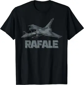 Изтребители Рафал Avion Militaire, френска мъжки t-shirt, ежедневни памучни летни тениски с кръгло деколте и къс ръкав