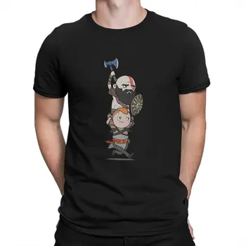 Мъжки t-shirt Run Game G-God Of Wars, тъканно тениска с кръгло деколте и къс ръкав, забавна идея за подарък с високо качество