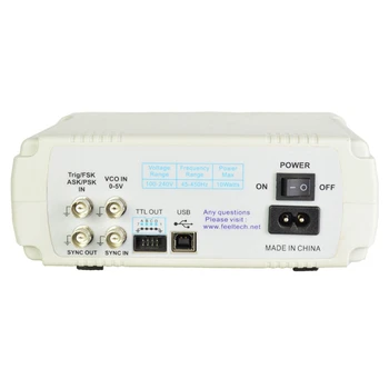 FY6600-60 Mhz Програмируем двоен DDS Генератор на сигнали за произволна форма, Източник на импулси, Частотомер с вилица САЩ Здрав