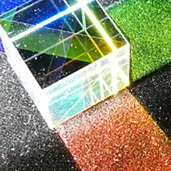 Физика Оптично стъкло X-cube Дихроичный куб, Призма, RGB Объединитель Сплитер модул за Обучение подарък Клас Физика Развитие играчка
