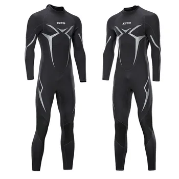 Нов водолазный костюм с дебелина 3 мм, едно парче мъжки топъл, суперэластичный, устойчив на абразия неопрен, измръзване водолазный костюм, за зимно плуване