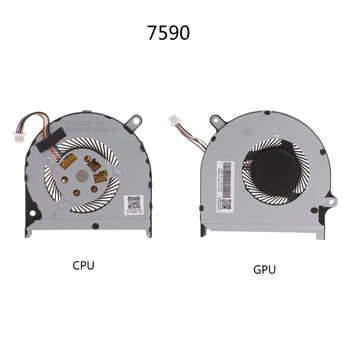 Охладител на радиатора на ПРОЦЕСОРА GPU лаптоп DC5V за лаптоп INSPIRONs 7590 на Вентилатора за охлаждане на лаптопа N58E