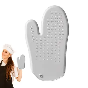 Силиконови кухненски ръкавици за фурна, Нескользящие Кухненски кухненски ръкавици за ръце, защитни ръкавици, Съдове за пържене, скара, барбекю къмпинг