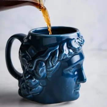Художествена чаша, креативна чаша на Статуята на Давид, чаша за вода, интернет-знаменитост, забавна личност, Бутик, керамика, Тенденция интернет-знаменитост