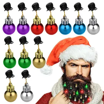 Коледна украса за брадата, Весела Коледна украса, Коледна Колоритна Коледна украса за лице за мъже, Празнична украса