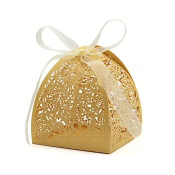 5шт лазерни диаманти, розово кутии с шоколадови бонбони сватбени подаръци кутии кухи подарък за Деня на влюбените в насипно състояние опаковки за детски партита