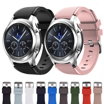 22 мм Силикон Каишка за Samsung Galaxy Watch 3 45 mm/Huawei Watch 3/4/GT4 Мек Спортен Гривна Amazfit GTR 47 мм Correa