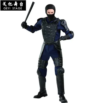 Костюми за Хелоуин за възрастни, специален полицейски костюм на герой-воин в маска, костюм офицер, брони, необичайно облекло за cosplay за мъже