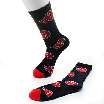 Аниме Чорапи Нинджа Cosplay Чорапи червения облак Чорапи-тръба Висококачествени памучни Чорапи за мъжете И жените