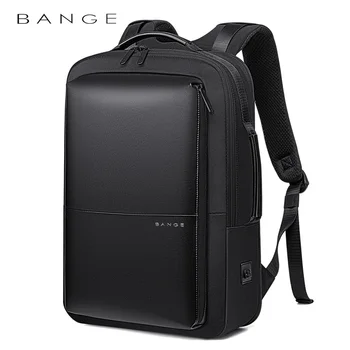 Професионален Мъжки бизнес раница BANGE, водоустойчив Пътна Училищна чанта за 15,6 инча, Офис