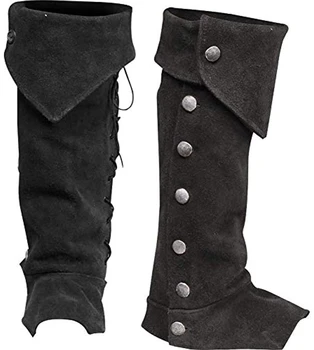 Средновековния готически пънк Foot черупката на Воин-викинг, рицар, превръзка, калъф за обувки, чанта за обувки за cosplay, ретро Защита за краката