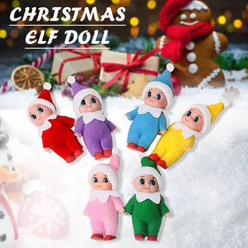 Коледна украса Кукла-фея 8 см, мини фигурки, Уважаеми полезно украса за дома, Настолна полк, витрини на магазина.