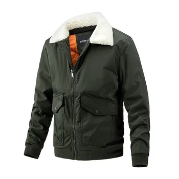 Якета нов стил, мъжки зимни градинска ветровка, ежедневни мъжки яке, палто, извънгабаритни дебели якета, якета, палта