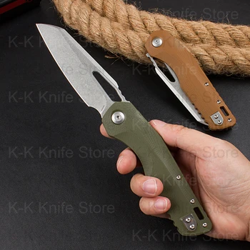 2023 Micro OTF Tech Knife MS Series M390MK Стоманен Нож 60-61HRC G10 Дръжка За Самозащита на открито R-Lock Джобен Нож