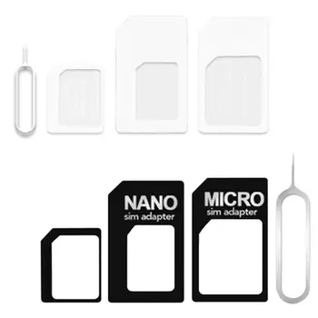 4 в 1 Конвертиране на Nano SIM карта в Micro Стандартен Адаптер За iPhone Samsung 4G LTE USB Безжичен Рутер