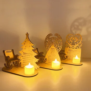 Весела Коледа на Небето, Поставки за чаени лампи на паметта, Коледна Коледна Свещ в памет бижу в памет на близките си