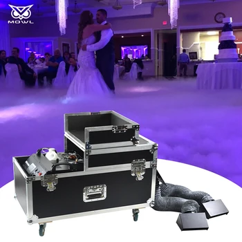 Панорамен ефект 3000 W Низкорасположенная машина за пушене на водната мъгла за сватбени партита