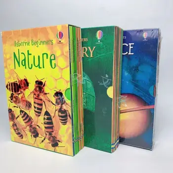 10 Книги / комплект в меки корици Usborne за начинаещи, научна книга за деца, интересна научна книга за деца, за четене на английски език, книжка с картинки за студенти