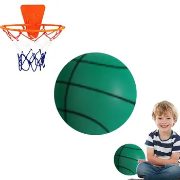 Баскетболна топка за помещения Размер на 7 Безшумен баскетболна топка за тренировки на закрито, мек баскетболна топка с беззвучным на звука за различни занимания на закрито, лесен