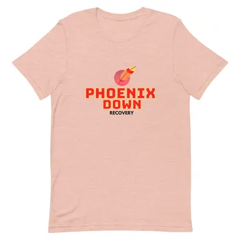 Вдъхновена от Final Fantasy тениска Phoenix Down Възстановяване от чист памук за любителите на видео игри