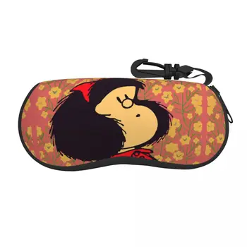 Обичай Калъф За Очила Mafalda И Цветове, Стилен Калъф За Очила Quino Kawaii Cartoon Shell Калъф За Слънчеви Очила Кутия