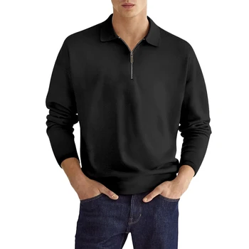 Потник, риза, блуза, абсолютно нов случайни жилетка копчета с яка, пуловер с дълъг ръкав, обикновен бизнес casual