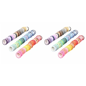 120 ролки тиксо Rainbow Washi, комплект за вашия интериор, със собствените си ръце, Стикер за scrapbooking Залепваща хартия, декоративни ленти, лепило