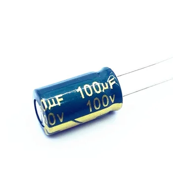 10 бр./лот 100V 100UF Ниско съпротивление esr/Импеданс висока честота на алуминиеви електролитни кондензатори размер 10X14 100v 100UF 20%