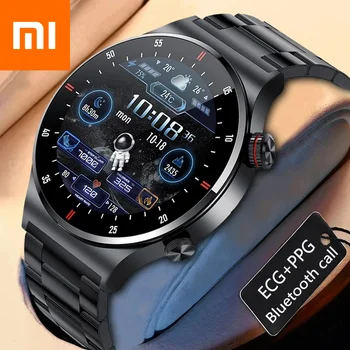 Xiaomi Smart Watch За мъже жени Потребителски циферблат Спортни водоустойчив Bluetooth повикване Smartwatch ЕКГ + ТОЧКИ за Android-Samsung, Huawei