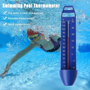Непромокаема, лесно считываемый плаващ термометър за гореща вана, плаващ термометър за басейн