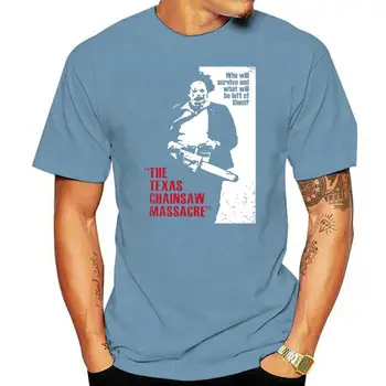 Мъжка тениска The Texas Chain Saw Клането, тениска с кръгло деколте и къси ръкави, памучен тениска с дъното, Модни блузи за жени