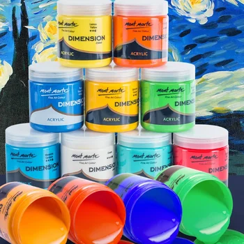 250 МЛ консерви высокоглянцевой акрилна боя, водоустойчив и светостойкого пигмент за детска стая на стенните рисунки, графити на облекло 