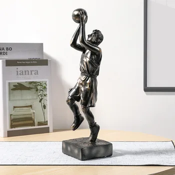 Съвременно просто баскетболното украса, творчески футболни спортни фигури, офис, хол, ТВ-шкаф, домашен мек интериор, декорация