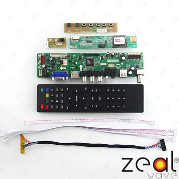 Такса LCD контролер, ТВ, HDMI, VGA, USB CVBS RF за 12,1-инчов N121X5 1024*768