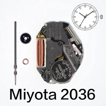 Механизъм Miyota 2036, Аксесоари За Кварцови часовници, Части За ремонт, Височина Осигурява Предимство дизайн, Дълбочина на циферблата, 3 Стрели, По-високи