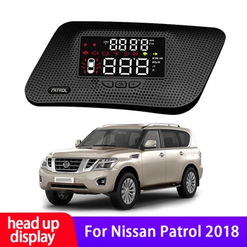 висок клас авто HUD дисплей за Nissan Patrol 2018 БДС HD проектор Patrol Y62 Екран безопасно шофиране, лесна за инсталиране