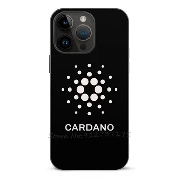 Cardano Crypto-Cardano Ada Fibre Калъф За Apple Iphone 14 13 12 11 Mini Pro Max Xr 8 7 Plus Черен Калъф За Вашия Телефон Предоставя Hodl