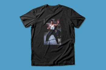 Тениска Унисекс с Винтажным Снимка на Брус Лий