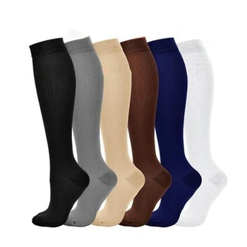 Компресия чорапи, найлонови медицински чорапи за медицински сестри, специализирани за колоездене на открито, бързо съхнещи дишащи спортни чорапи за възрастни