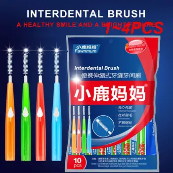 1 ~ 4ШТ L-образни межзубных за зъби за възрастни, на Всеки в индивидуални опаковки, Почистващи клечки за Зъби За грижи за зъбите, Инструменти за устната кухина.