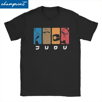Haruko Харухара Наота Нандаба Аниме Мъжки Дамски Тениска FLCL Модна Тениска С Къс ръкав, Тениски от 100% Памук, Дрехи С принтом