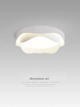Скандинавски тавана лампа Минималистичное оформяне спални и кабинет Бяло Минималистичное вътрешно осветление Дизайн фабрика лампи