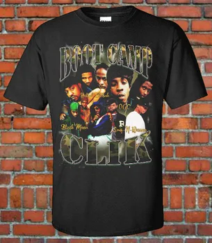 Boot Camp Clik Реколта Риза В стил Хип-хоп от 90-те години На Утином топола OGC Black Moon с дълъг ръкав