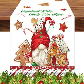 Коледна Покривка за Декорация на Сватбени Партита 70x13 Инча Бельо Покривка весела Коледа За Творчеството на Официална Вечеря Селска Къща