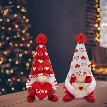Плик в стил на любовта Gnome Mini безлични за декор за Ден на Свети Валентин