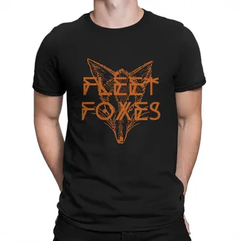 Тениска с надпис Fleet Foxes Man, модна тениска, графична градинска облекло, нова тенденция