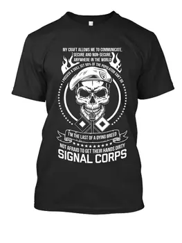Signal Corps Нова мъжка риза Американската армия, военен флот Готина страхотна ежедневна тениска с дълги ръкави