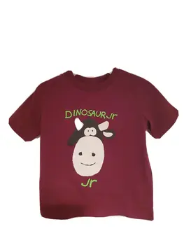 Нов динозавър Младши Крава за деца Sz 2T Тениска J Mascis Alt Indie Rock лилав цвят от памук с дълъг ръкав