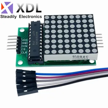 MAX7219 матричен модул с 8*8 точки, модул, микроконтролер, дисплейный модул MCU, модул за управление led дисплей за Arduino 5V